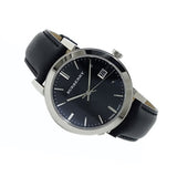 Buy Shop Burberry The City Black Dial Black Leather Strap Watch for Men - BU9009 USA Online