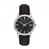 Buy Shop Burberry The City Black Dial Black Leather Strap Watch for Men - BU9009 USA Online