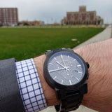 Buy Shop Burberry The City Black Dial Black Leather Strap Watch for Men - BU9364 USA Online