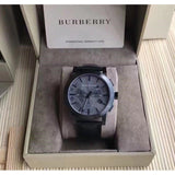 Buy Shop Burberry The City Black Dial Black Leather Strap Watch for Men - BU9364 USA Online