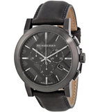 Buy Shop Burberry The City Black Dial Black Leather Strap Watch for Men - BU9364 USA Online