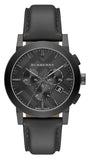 Buy Shop Burberry The City Black Dial Black Leather Strap Watch for Men - BU9364 USA Online