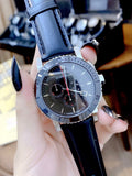 Buy Shop Burberry The City Black Dial Black Leather Strap Watch for Men - BU9382 USA Online
