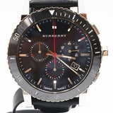 Buy Shop Burberry The City Black Dial Black Leather Strap Watch for Men - BU9382 USA Online