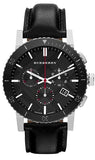 Buy Shop Burberry The City Black Dial Black Leather Strap Watch for Men - BU9382 USA Online