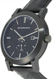 Buy Shop Burberry The City Black Dial Black Leather Strap Watch for Men - BU9906 USA Online