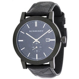 Buy Shop Burberry The City Black Dial Black Leather Strap Watch for Men - BU9906 USA Online