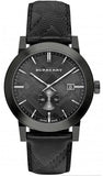 Buy Shop Burberry The City Black Dial Black Leather Strap Watch for Men - BU9906 USA Online