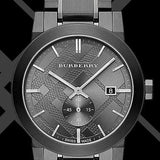Burberry The City Black Dial Black Steel Strap Watch for Men - BU9902