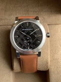 Buy Shop Burberry The City Black Dial Brown Leather Strap Watch for Men - BU9905 USA Online