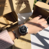 Buy Shop Burberry The City Black Dial Brown Leather Strap Watch for Men - BU9905 USA Online