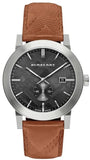 Buy Shop Burberry The City Black Dial Brown Leather Strap Watch for Men - BU9905 USA Online