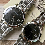 Buy Shop Burberry The City Black Dial Silver Stainless Steel Strap Watch for Women - BU9001 USA Online