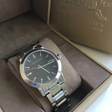 Buy Shop Burberry The City Black Dial Silver Stainless Steel Strap Watch for Women - BU9001 USA Online