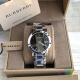 Buy Shop Burberry The City Black Dial Silver Stainless Steel Strap Watch for Women - BU9001 USA Online