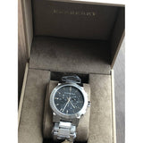 Buy Shop Burberry The City Black Dial Silver Steel Strap Watch for Men - BU9351 USA Online