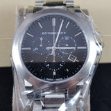 Buy Shop Burberry The City Black Dial Silver Steel Strap Watch for Men - BU9351 USA Online