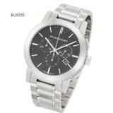 Buy Shop Burberry The City Black Dial Silver Steel Strap Watch for Men - BU9351 USA Online