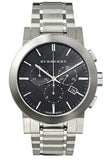 Buy Shop Burberry The City Black Dial Silver Steel Strap Watch for Men - BU9351 USA Online