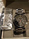 Buy Shop Burberry The City Black Dial Silver Steel Strap Watch for Men - BU9380 USA Online