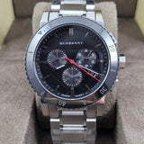Buy Shop Burberry The City Black Dial Silver Steel Strap Watch for Men - BU9380 USA Online