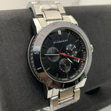 Buy Shop Burberry The City Black Dial Silver Steel Strap Watch for Men - BU9380 USA Online