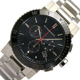 Buy Shop Burberry The City Black Dial Silver Steel Strap Watch for Men - BU9380 USA Online