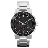 Buy Shop Burberry The City Black Dial Silver Steel Strap Watch for Men - BU9380 USA Online