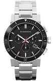Buy Shop Burberry The City Black Dial Silver Steel Strap Watch for Men - BU9380 USA Online