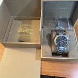 Buy Shop Burberry The City Black Dial Silver Steel Strap Watch for Men - BU9901 USA Online