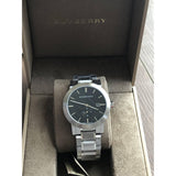 Buy Shop Burberry The City Black Dial Silver Steel Strap Watch for Men - BU9901 USA Online