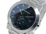 Buy Shop Burberry The City Black Dial Silver Steel Strap Watch for Men - BU9901 USA Online