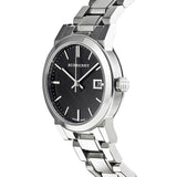 Buy Shop Burberry The City Black Dial Silver Steel Strap Watch for Women - BU9101 USA Online