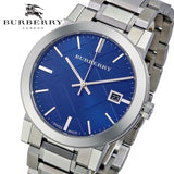 Buy Shop Burberry The City Blue Dial Silver Steel Strap Watch for Men - BU9031 USA Online