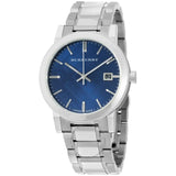 Buy Shop Burberry The City Blue Dial Silver Steel Strap Watch for Men - BU9031 USA Online