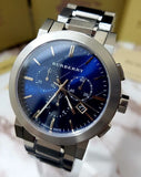 Buy Shop Burberry The City Blue Dial Silver Steel Strap Watch for Men - BU9363 USA Online