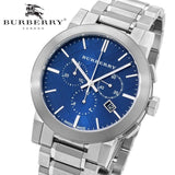 Buy Shop Burberry The City Blue Dial Silver Steel Strap Watch for Men - BU9363 USA Online