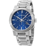 Buy Shop Burberry The City Blue Dial Silver Steel Strap Watch for Men - BU9363 USA Online