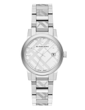 Buy Shop Burberry The City White Dial Silver Steel Strap Watch for Women - BU9144 USA Online