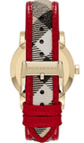 Buy Shop Burberry The City Champagne Dial Leather Strap Watch for Women - BU9139 USA Online