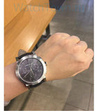 Buy Shop Burberry The City Chronograph Black Dial Black Leather Strap Watch for Men - BU9356 USA Online