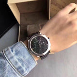 Buy Shop Burberry The City Chronograph Black Dial Black Leather Strap Watch for Men - BU9356 USA Online