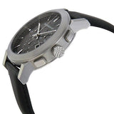 Buy Shop Burberry The City Chronograph Black Dial Black Leather Strap Watch for Men - BU9356 USA Online