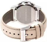 Buy Shop Burberry The City Chronograph Rose Gold Dial Beige Leather Strap Watch For Women - BU9702 USA Online