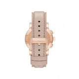 Buy Shop Burberry The City Chronograph Rose Gold Dial Beige Leather Strap Watch For Women - BU9702 USA Online