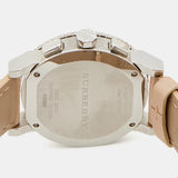 Buy Shop Burberry The City Chronograph Rose Gold Dial Beige Leather Strap Watch For Women - BU9702 USA Online