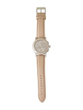 Buy Shop Burberry The City Chronograph Rose Gold Dial Beige Leather Strap Watch For Women - BU9702 USA Online