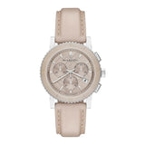 Buy Shop Burberry The City Chronograph Rose Gold Dial Beige Leather Strap Watch For Women - BU9702 USA Online