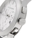 Buy Shop Burberry The City Chronograph Silver Dial Silver Steel Strap Watch for Men - BU9350 USA Online