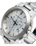 Buy Shop Burberry The City Chronograph Silver Dial Silver Steel Strap Watch for Men - BU9350 USA Online